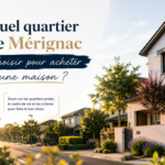 Quartier de Mérignac avec maisons familiales et espaces verts pour un projet d'achat immobilier