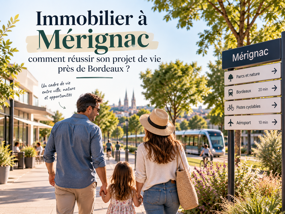 Immobilier à Mérignac comment réussir son projet de vie près de Bordeaux ?